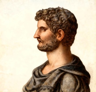 Hadrian or Publius Aelius Hadrianus Augustus, 76 - 138, Roman emperor, digitally edited