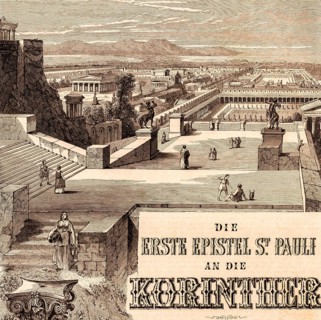 City of Corinth in the Roman province of Achaia, Greece, epistle Paul to the Corinthians, New