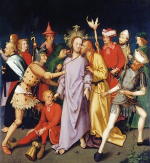 Picture shows the capture of Christ, an important event in Christianity, in which Judas Iscariot
