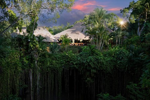 Ik Kil Cenote located in the northern center of the Yucatan Peninsula near Chichen Itza in Mexico