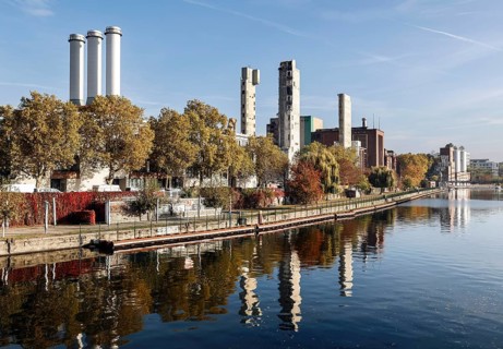 Demolition work on the Charlottenburg combined heat and power plant, to be replaced by