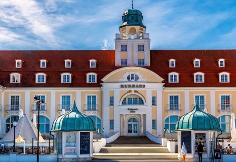 Former spa hotel Binz, Rügen, Mecklenburg-Western Pomerania, Germany