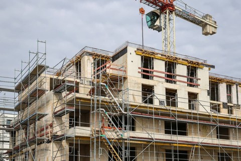 Gelsenkirchen, North Rhine-Westphalia, Germany, new development area in the Graf Bismarck district,