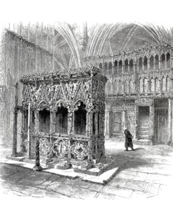 St. Alan's tomb. St Alban Cathedral and Abbey Church is the oldest site of continuous Christian