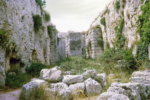 Euryalus fortress fort, Syracuse, Sicily, Italy, Europe 1969 built around 400 BC by Dionysios