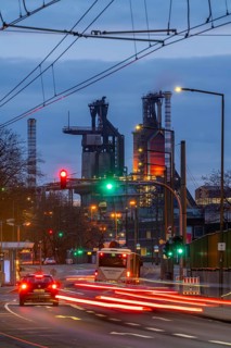 Duisburg-Bruckhausen steel site, ThyssenKrupp Steel, blast furnaces 8 and 9, on