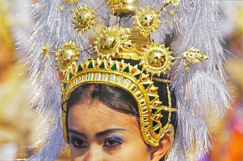 Thai girl, close-up, King Narai Reign Fair, Lopburi, Thailand, Asia