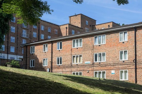 Housing on Sydenham Hill Estate, Forest Hill, London, England, UK, this is Thetford Court