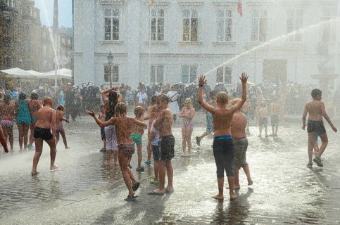 A popular event every year in August is when the Ystad Volunteer Fire Brigade takes the old fire