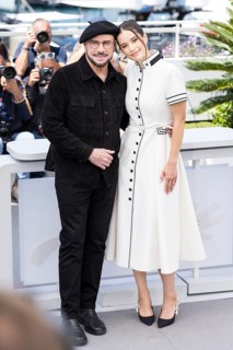 John Travolta and Ella Bleu Travolta photocall for Propeller One-Way Night Coach at the Palais des