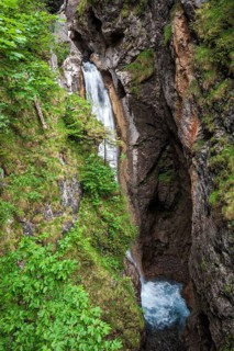 Wasserfall im Hölltobel, near Gerstruben, Dietersbachtal, Oberstdorf, Oberallgäu, Allgäu, Bavaria,