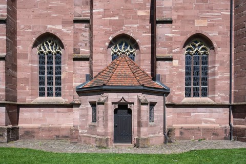 Detailed view of the Marienkapelle der monastery ruins Hirsau, a former important Benedictine abbey