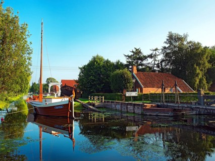Von-Velen-Anlage, Papenburg, Emsland, Lower Saxony, open-air museum, canal construction,