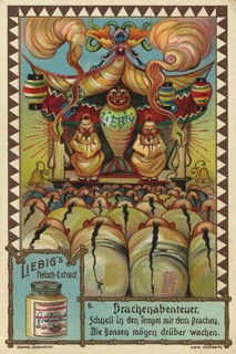 Picture series Dragon Adventures, motif showing a scene in a temple, matching the accompanying