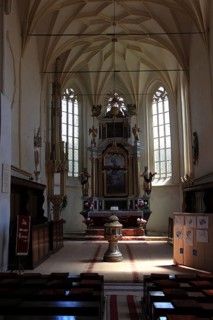 Romania, inside the fortified church of the fortified church of Mosna, German Meschen or Mäschen,