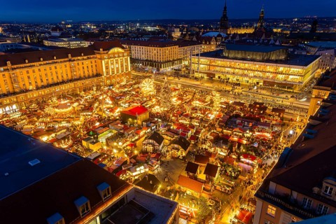 Dresden's Striezel Market has been held mostly on the Altmarkt since 1434 during Advent and