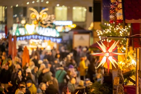 The Dresden Striezelmarkt is a Christmas market in Dresden. It has been held in Advent since 1434,