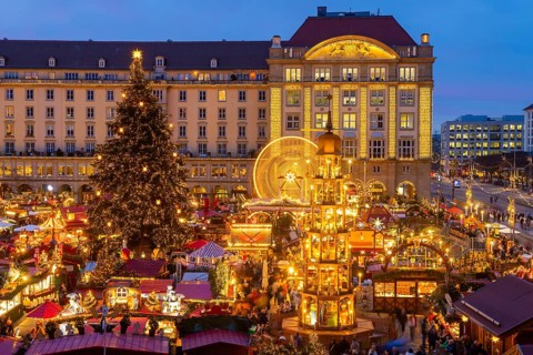 Dresden's Striezel Market has been held mostly on the Altmarkt since 1434 during Advent and
