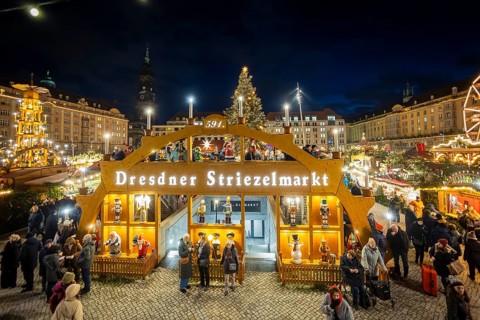 Dresden's Striezel Market has been held mostly on the Altmarkt since 1434 during Advent and