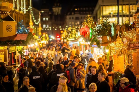 Dresden's Striezel Market has been held mostly on the Altmarkt since 1434 during Advent and