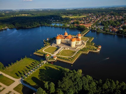 Moritzburg Baroque Palace in the Evening