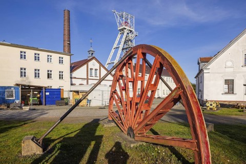 Outdoor facilities at the Reiche Zeche silver mine, Freiberg, Saxony, Germany