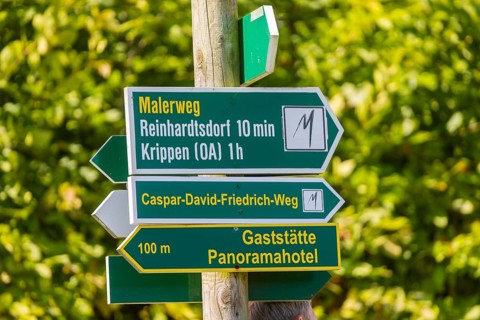 As of today, the Caspar David Friedrich Trail in Saxon Switzerland can bear this title. The trail