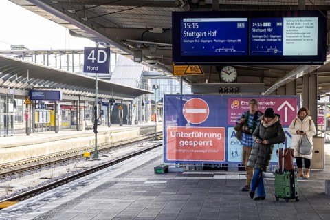 Construction work at Ulm Central Station: Until January 19, 2026, there will be no long-distance