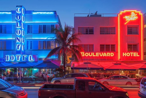 Ocean drive, South Beach, Miami, Florida, USA