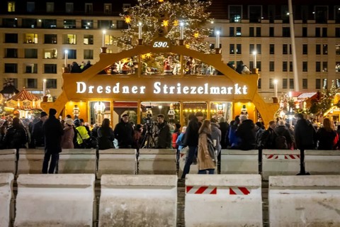 The Dresden Striezelmarkt is a Christmas market in Dresden. It has been held in Advent since 1434,
