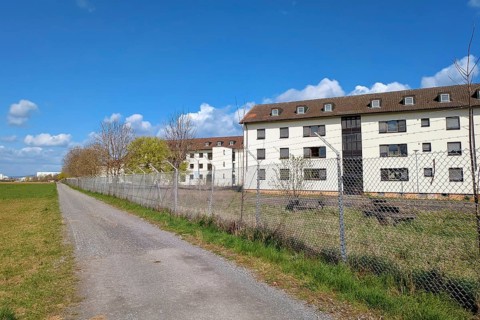 Heidelberg, Germany - April 7th 2026: Abandoned buildings in Patrick-Henry-Village Heidelberg