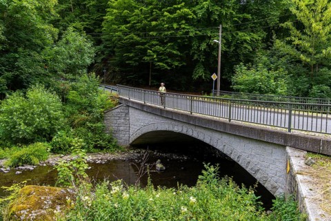 The Rabenauer Grund is a notch valley up to 80 metres deep in the Rote Weißeritz in the Eastern Ore