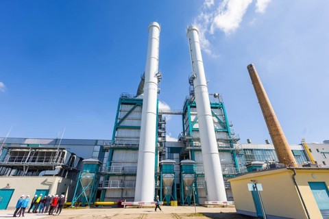 Innovationskraftwerk Dresden-Reick, large heat pump, Dresden, Saxony, Germany