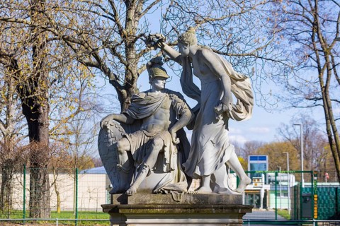 Civic Meadow and Blossom Park Plastic Group Mars and Venus (Ares and Aphrodite)