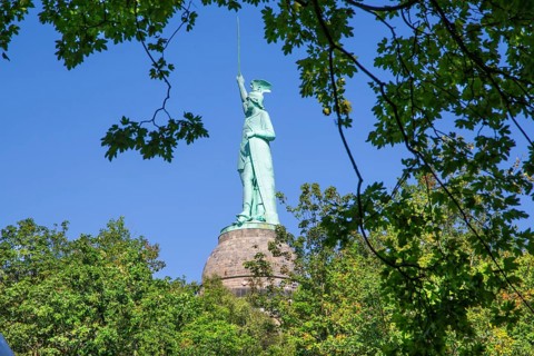 Hermannsdenkmal near Hiddesen, district of Detmold, Teutoburg Forest, North Rhine-Westphalia,