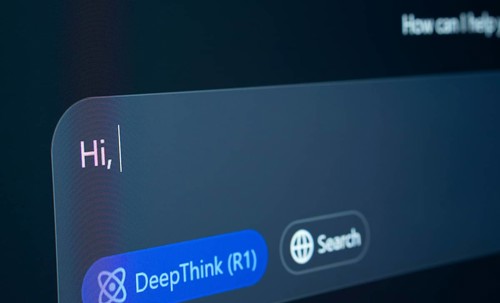 Deepseek on the laptop screen