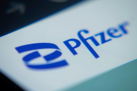 Dhaka, Bangladesh- 02 Dec 2025: A Close-up of a laptop screen is displaying the Pfizer web