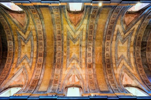 Estrela Basilica and Convent of the Most Sacred Heart of Jesus, Ceiling, Lisbon, Portugal