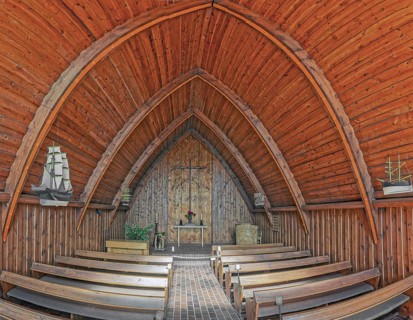 Schifferkirche Innen Ahrenshoop Baltic Sea Germany