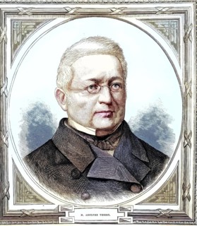 Adolphe Thiers (1797–1877), French politician and historian. He was the first President of the