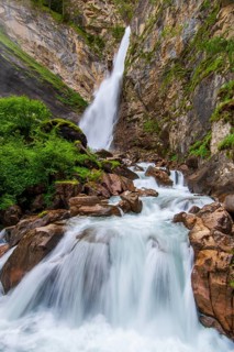 Gößnitz Falls in the Hohe Tauern National Park, Heiligenblut am Grossglockner, Carinthia, Austria