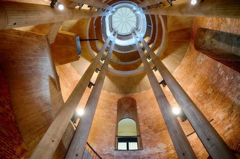 Interior view, bell tower, French Cathedral, Gendarmenmarkt, Mitte District, Berlin, Germany