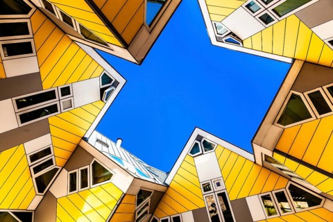 Cube houses from 1984, architect Piet Blom, Rotterdam, the Netherlands