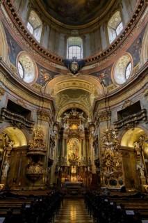 St. Peter's Church, high altar, dome, Vienna