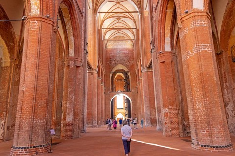 Interior view, St. George Church, Wismar, Mecklenburg-Western Pomerania, Germany