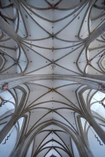 Gothic vault built in 1351, Eichstätter Dom, Domplatz 8, Eichstätt, Upper Bavaria, Germany