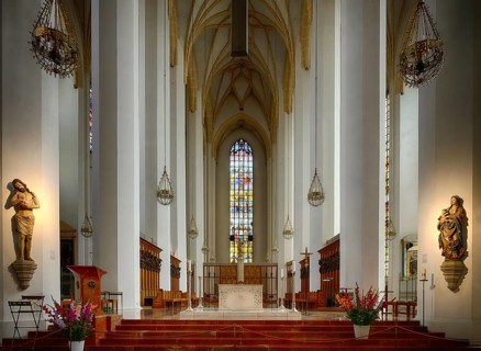 Interior view, choir room, altar, Church of Our Lady, Cathedral of Our Lady, Munich Cathedral,