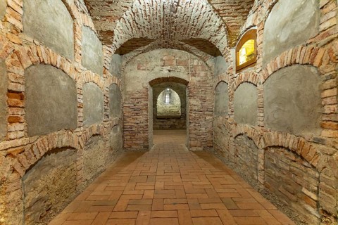 Crypt of the Sighi?oara Mountain Church in Sighisoara or Sighi?oara, Transylvania, Romania