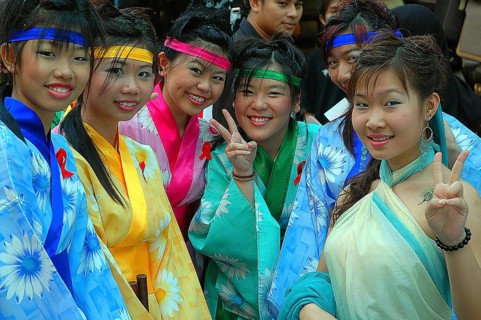 Group of young Thai women, Thailand