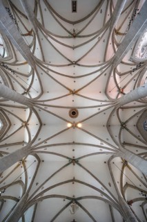 Gothic vault, built in 1351, Eichstätter Dom, Domplatz 8, Eichstätt, Upper Bavaria, Germany